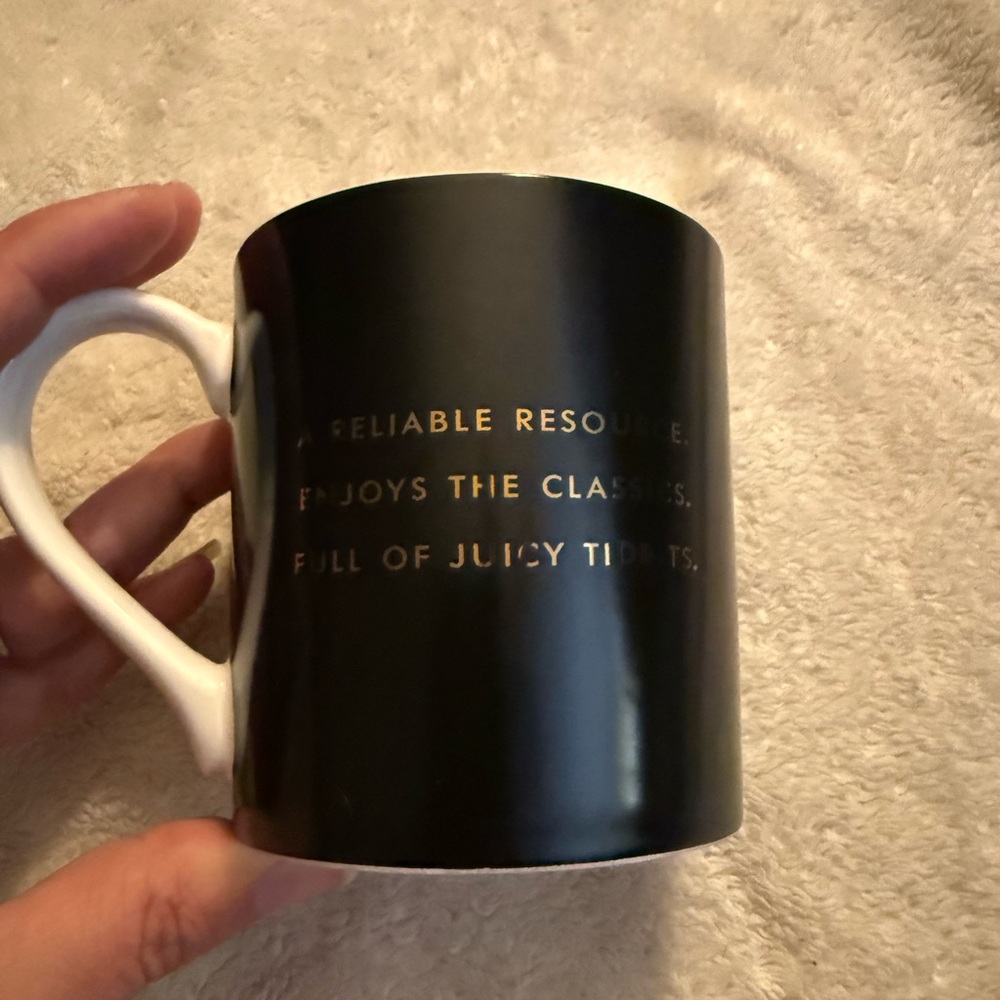 NEW kate spade Things We Love News Well-Read Tote Mug - Picture 4 of 6